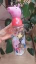 Botella De Plástico Con Tapa 3D - Peppa Pig