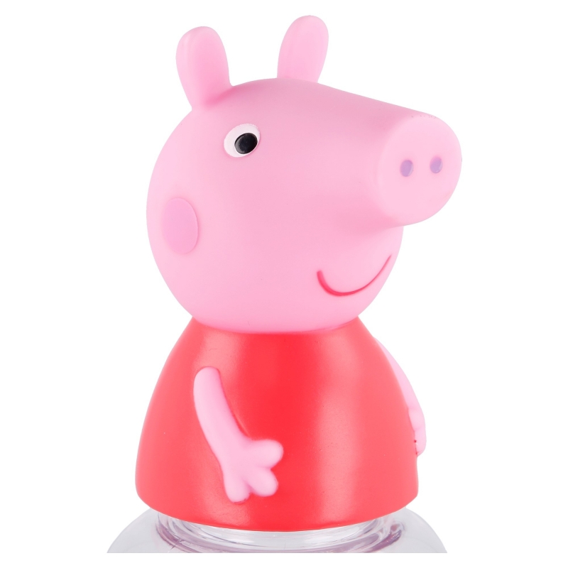 Botella De Plástico Con Tapa 3D - Peppa Pig