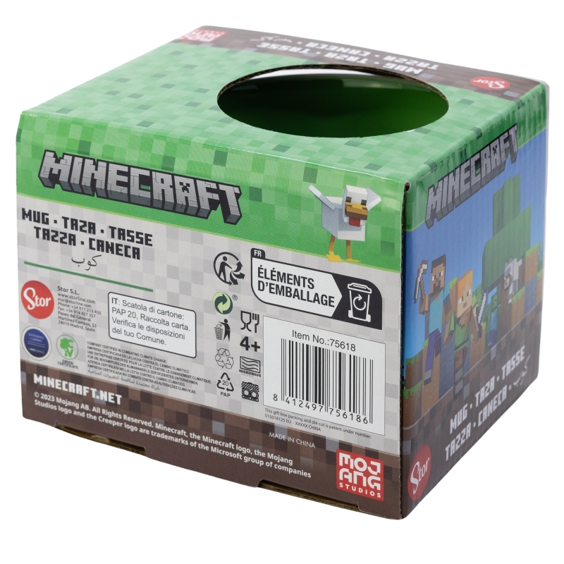 Taza Cerámica Decorada - Minecraft