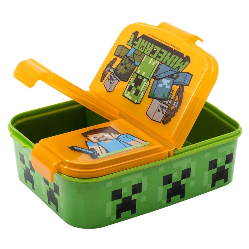 Minecraft Stor Multi Compartment Sandwich Box