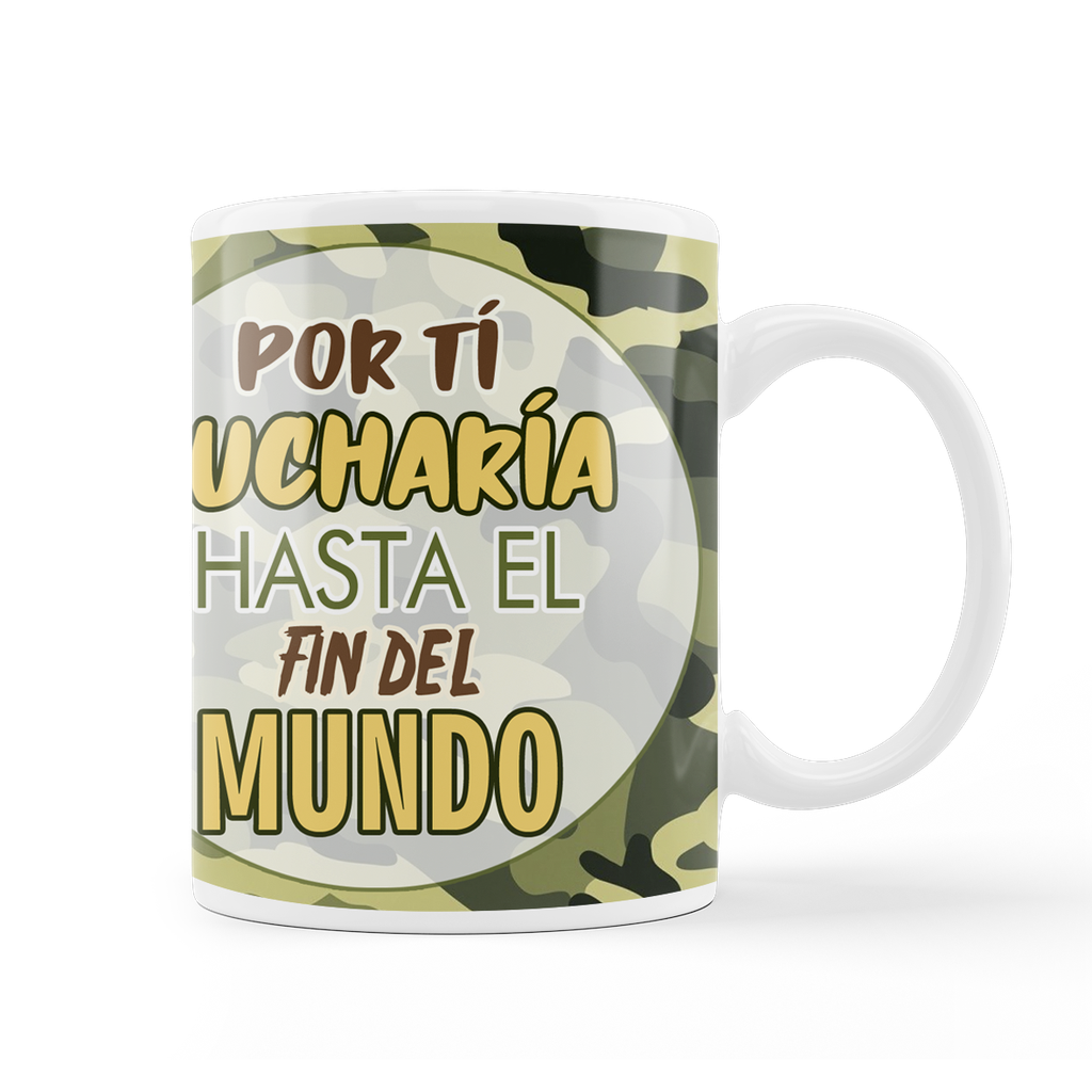 Pack Taza Calcetín "Por ti lucharía hasta…"