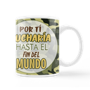 Pack Taza Calcetín "Por ti lucharía hasta…"