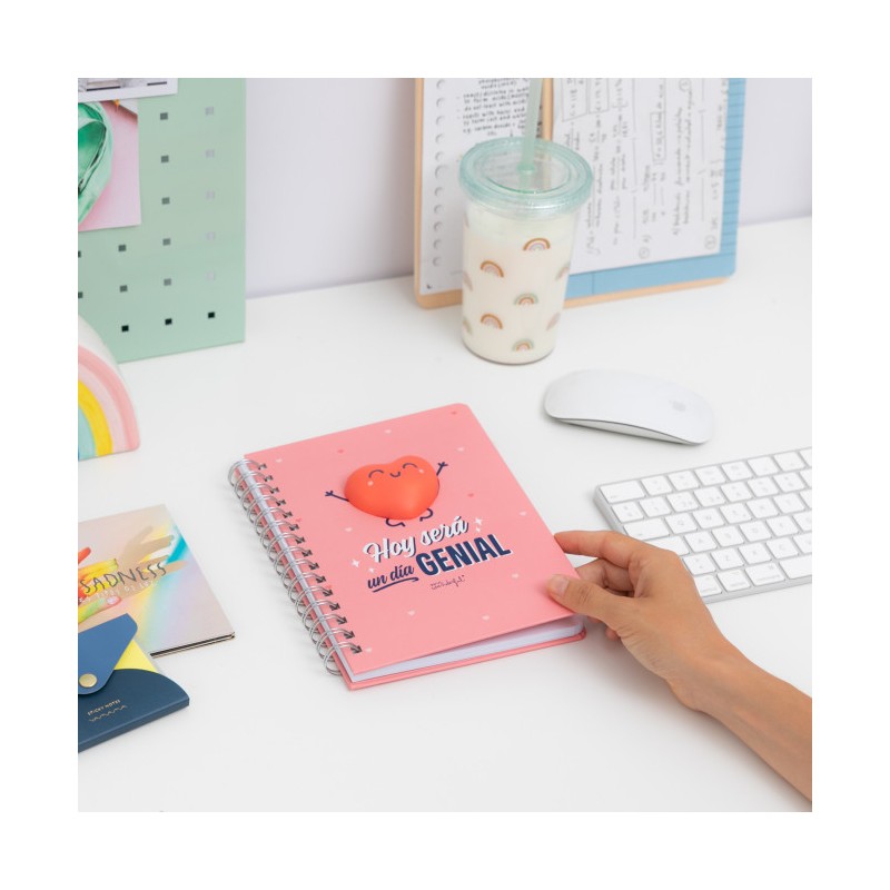 Libreta A5 con Squishy corazón - MrWonderful