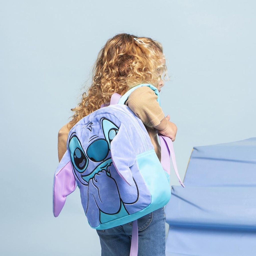 Mochila infantil terciopelo - Stitch