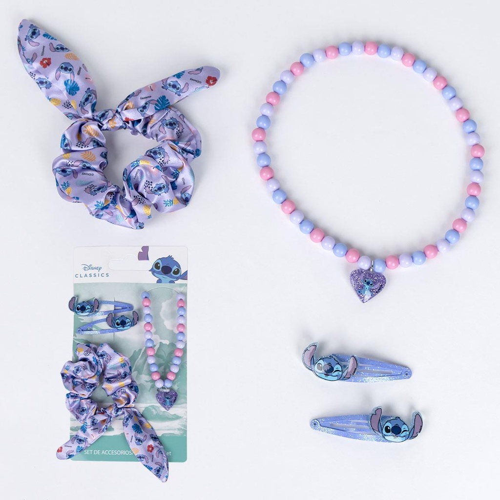 Set Accesorios pelo - Stitch