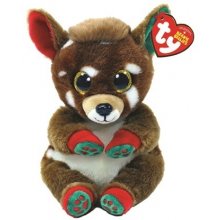 Ty UK Ltd Juno Reindeer Beanie Belly Christmas 2022 Beanie Baby Soft Plush Toy Collectible Cuddly Stuffed Teddy 20cm