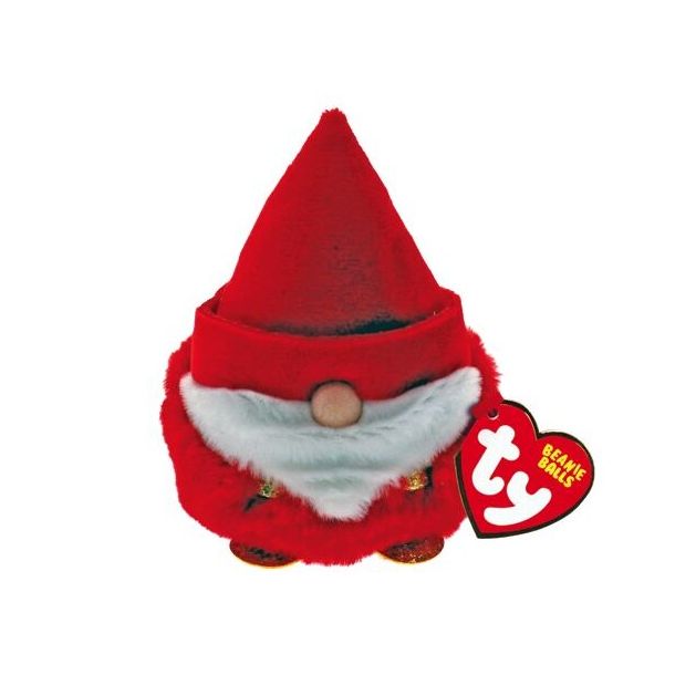 Ty Puffies GNORBIE the Christmas Gnome (Beanie Ball) - 3