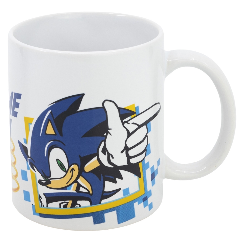 Taza Cerámica 325ml con Caja - Sonic