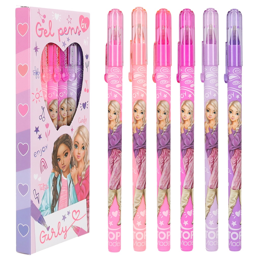 Set de Boligrafos de Gel Girly - TOPModel