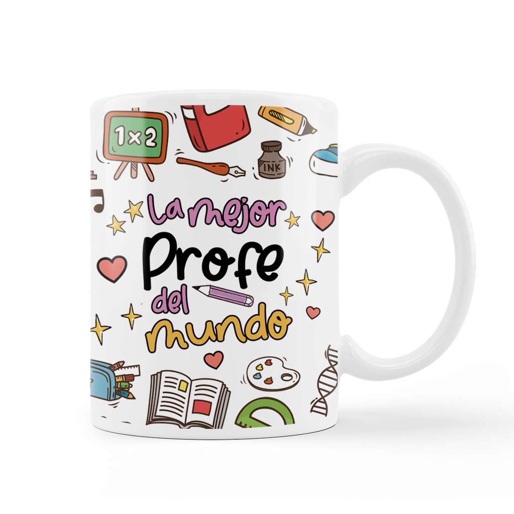 Taza Para Profesores "La Mejor Profe del Mundo"