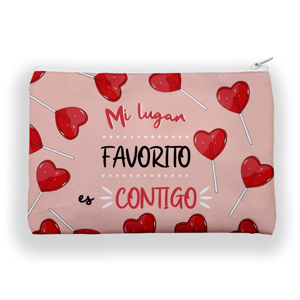 Neceser Amor "Mi Lugar Favorito Es Contigo" 20x13 cm - L'Informal