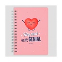 Libreta A5 con Squishy corazón - MrWonderful