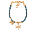 Pulsera Oro Libelula Azul - Pikadura