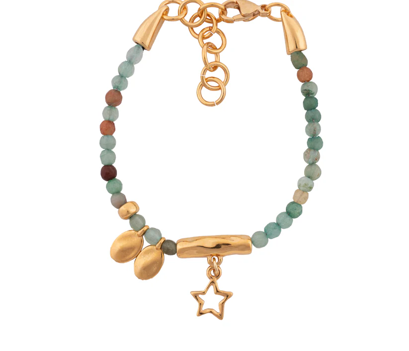 Pulsera Oro Estrella Crema - Pikadura