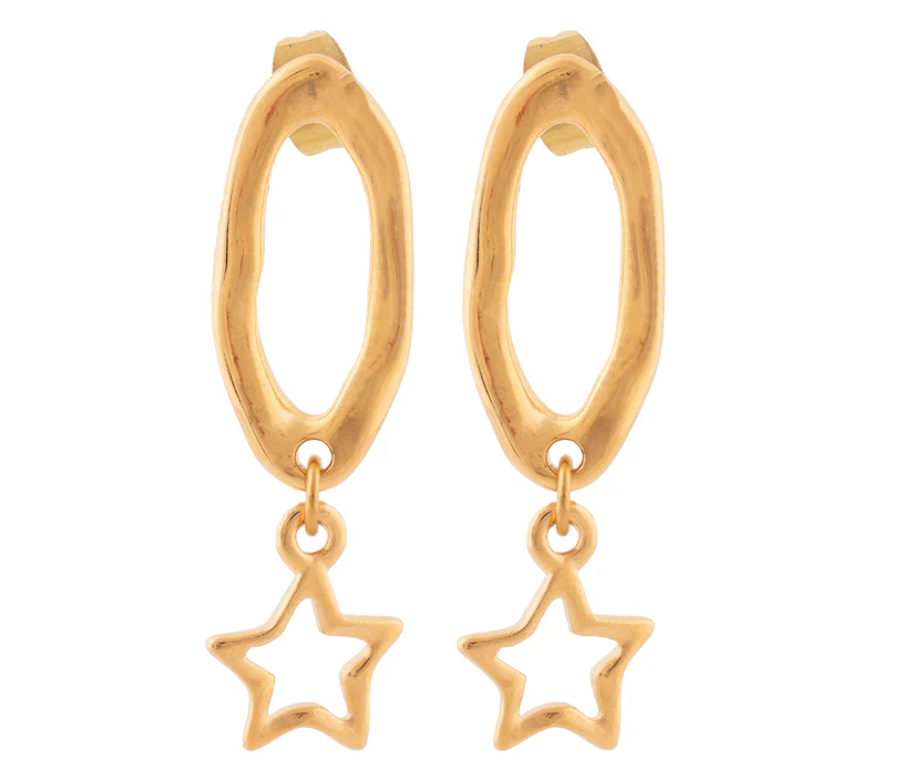 Pendientes Basica New Oro Estrella - Pikadura