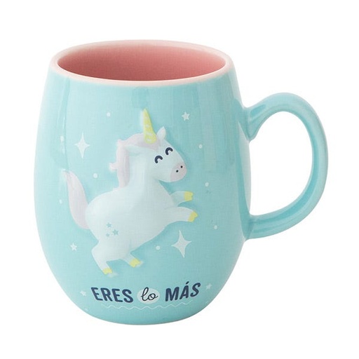 [WOA10909ES] Taza con relieve de unicornio Eres lo más - MrWonderful