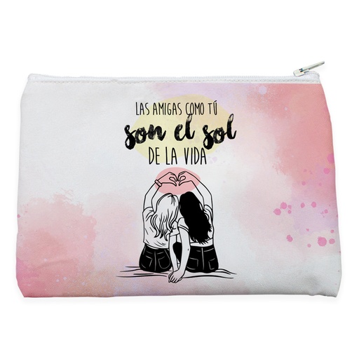 [MO6884] Monedero "Las amigas como tú son el sol de la vida" 12x9 cm - L'Informal