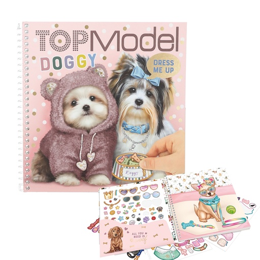 [12966] Cuaderno con pegatinas Dress Me Doggy - TOPModel