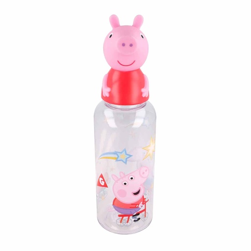 [ST_10115] Botella De Plástico Con Tapa 3D - Peppa Pig